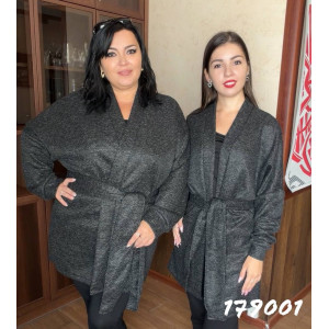 Жіночий в’язаний кардиган середньої довжини без застібок - 1790 Жіночий в’язаний кардиган середньої довжини без застібок - 1790 фото