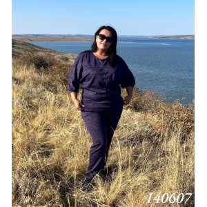 Костюм 1406 (ЦВЕТ - ЧЕРНИЛЬНЫЙ) фото